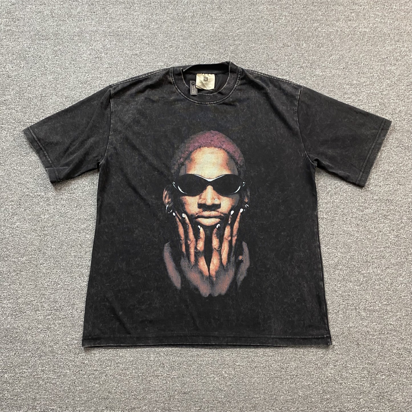 DENNIS RODMAN VINTAGE GRAPHIC TEE DARK GREY - Prime Reps