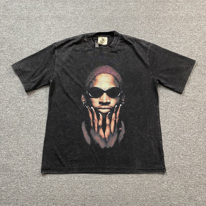 DENNIS RODMAN VINTAGE GRAPHIC TEE DARK GREY - Prime Reps