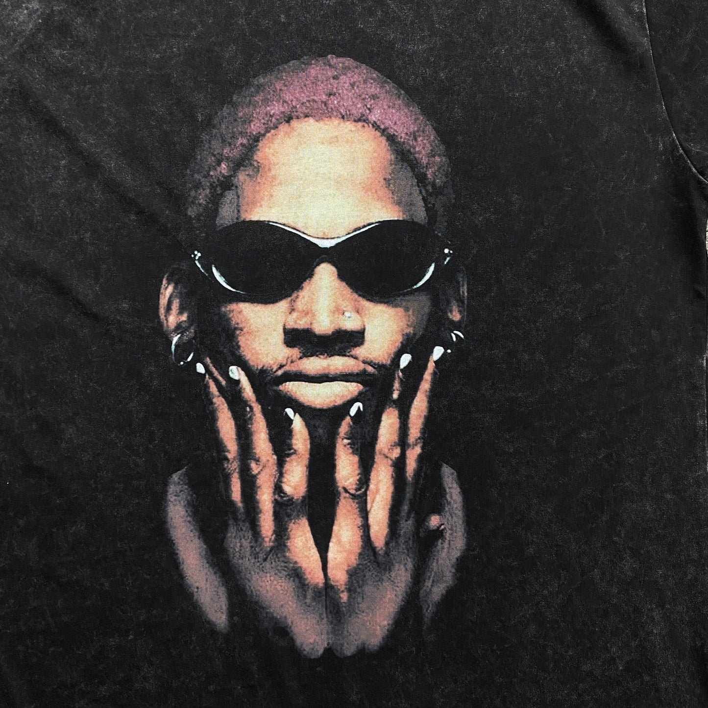 DENNIS RODMAN VINTAGE GRAPHIC TEE DARK GREY - Prime Reps
