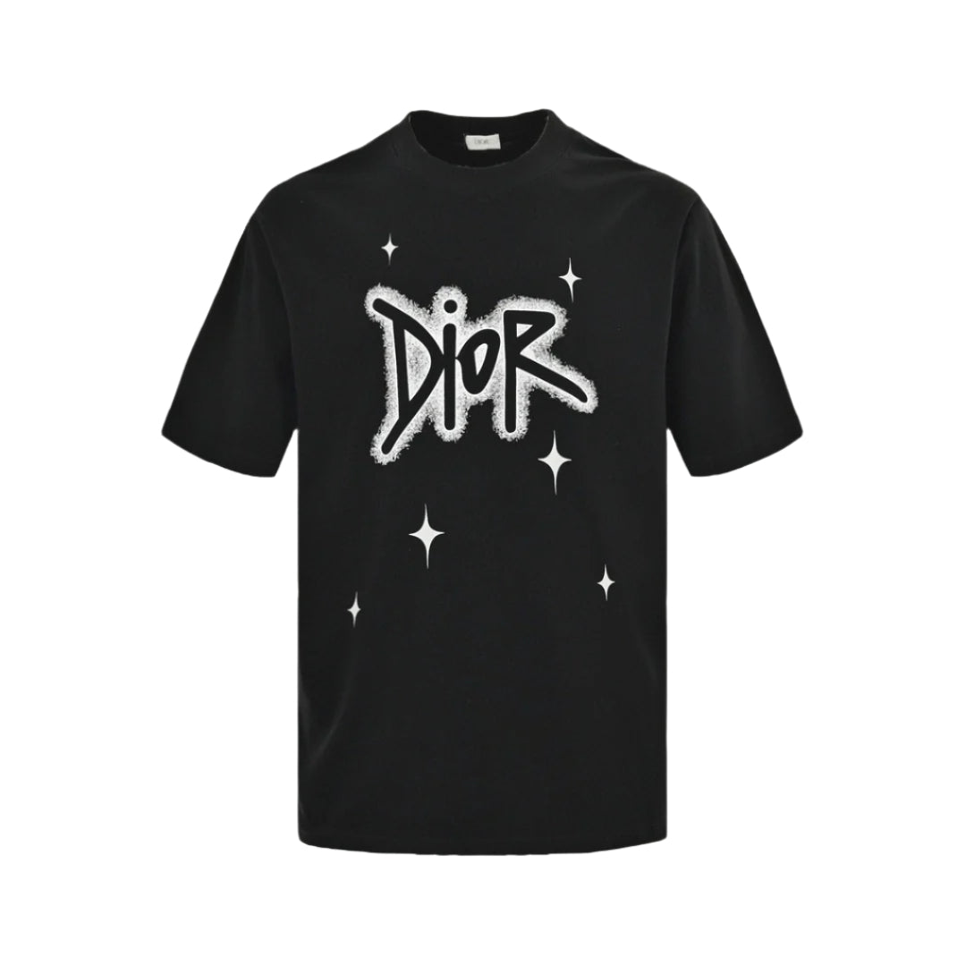 DIOR STAR GRAPHIC T-SHIRT BLACK - Prime Reps