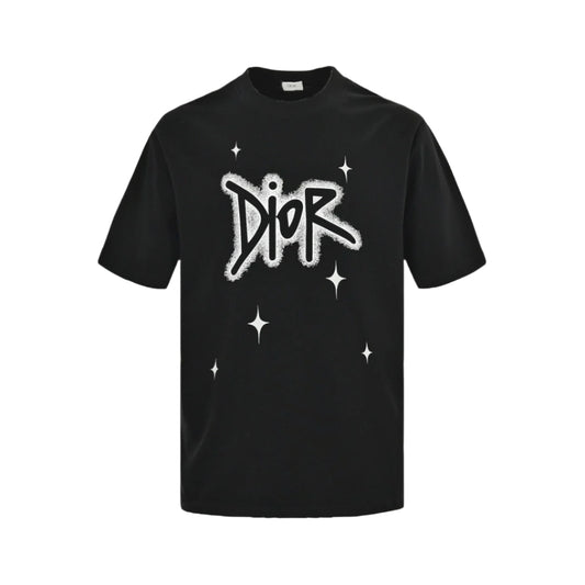 DIOR STAR GRAPHIC T-SHIRT BLACK - Prime Reps