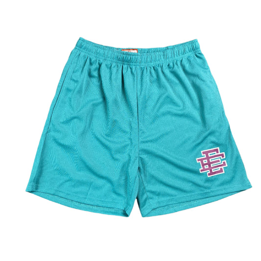 ERIC EMANUEL EE BASIC SHORTS TEAL/PURPLE - Prime Reps