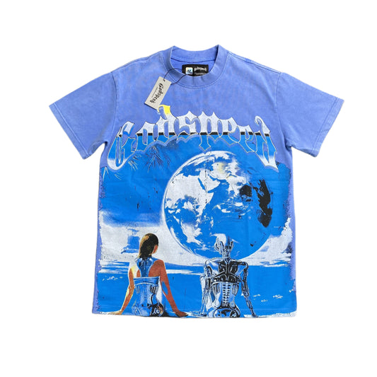 GODSPEED ARTIFICIAL LOVE T-SHIRT WASHED BLUE - Prime Reps