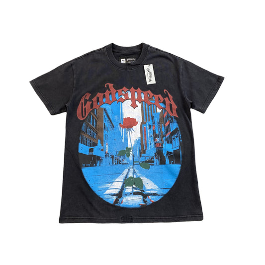 GODSPEED E PLURIBUS UNUM T-SHIRT WASHED BLACK - Prime Reps