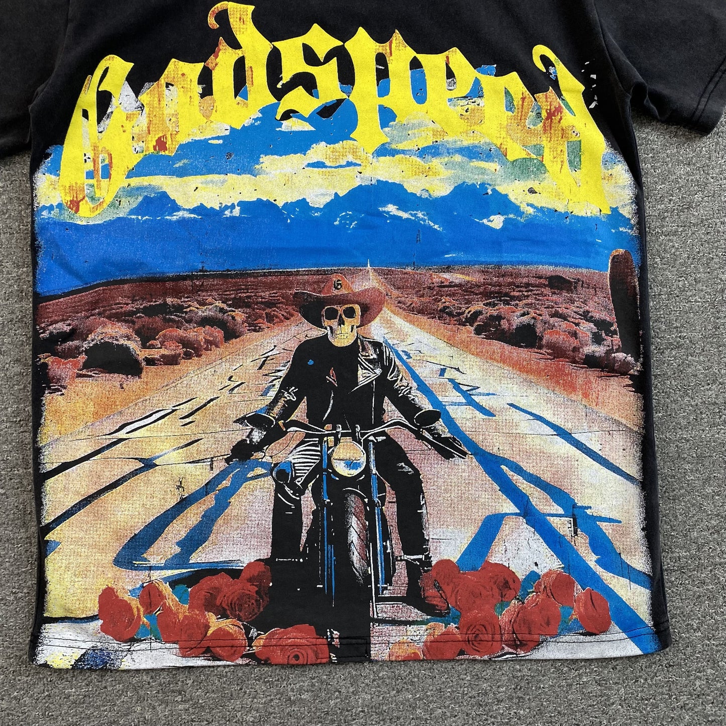 GODSPEED LONG LONELY ROAD T-SHIRT BLACK - Prime Reps