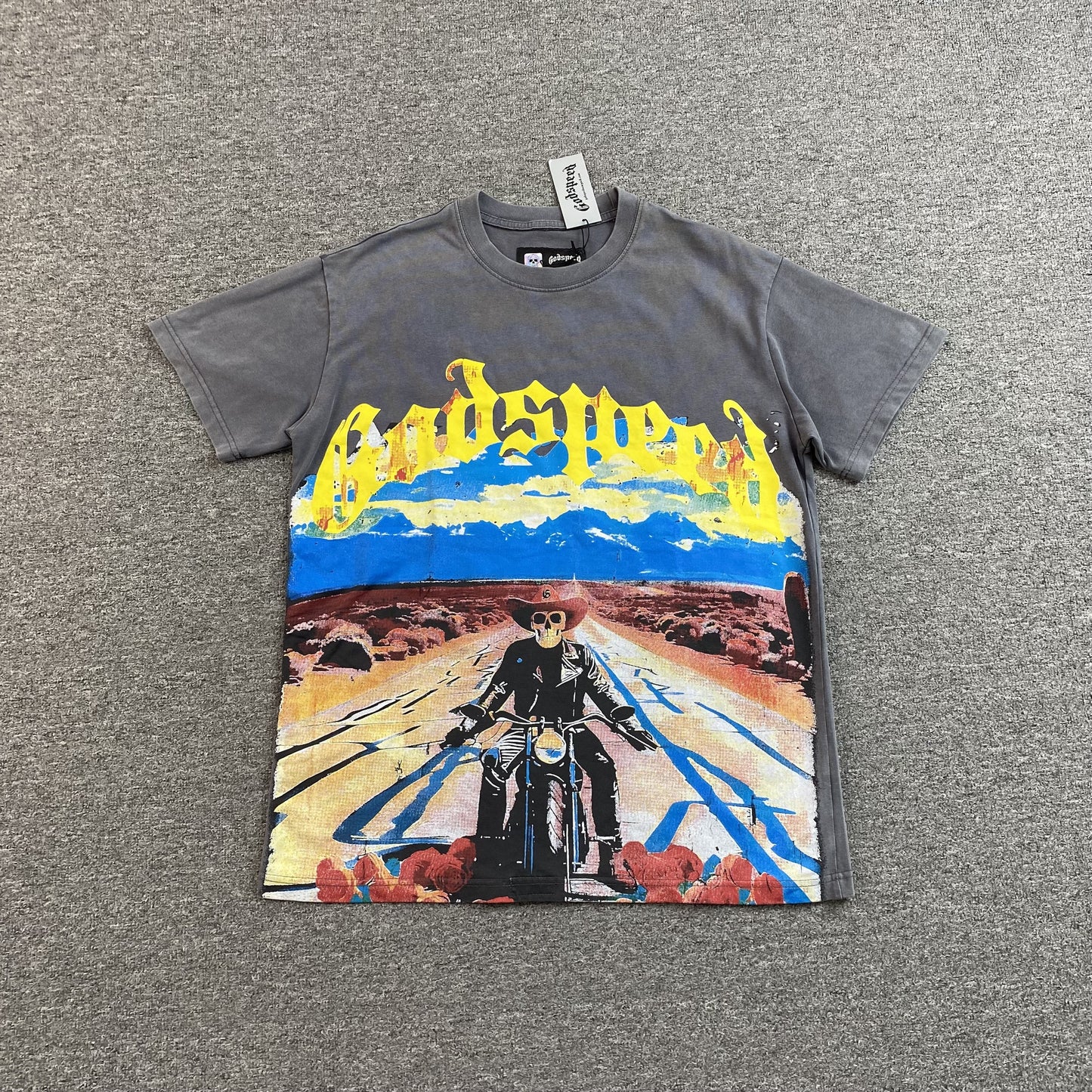 GODSPEED LONG LONELY ROAD T-SHIRT GREY - Prime Reps