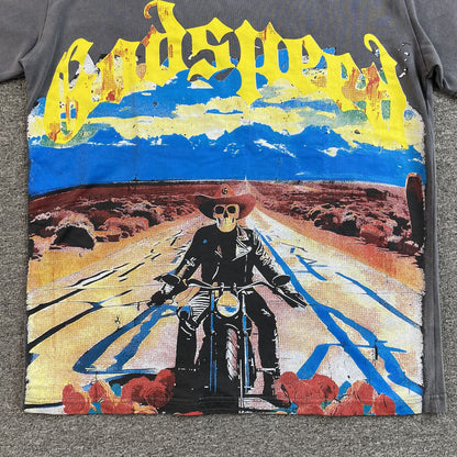 GODSPEED LONG LONELY ROAD T-SHIRT GREY - Prime Reps