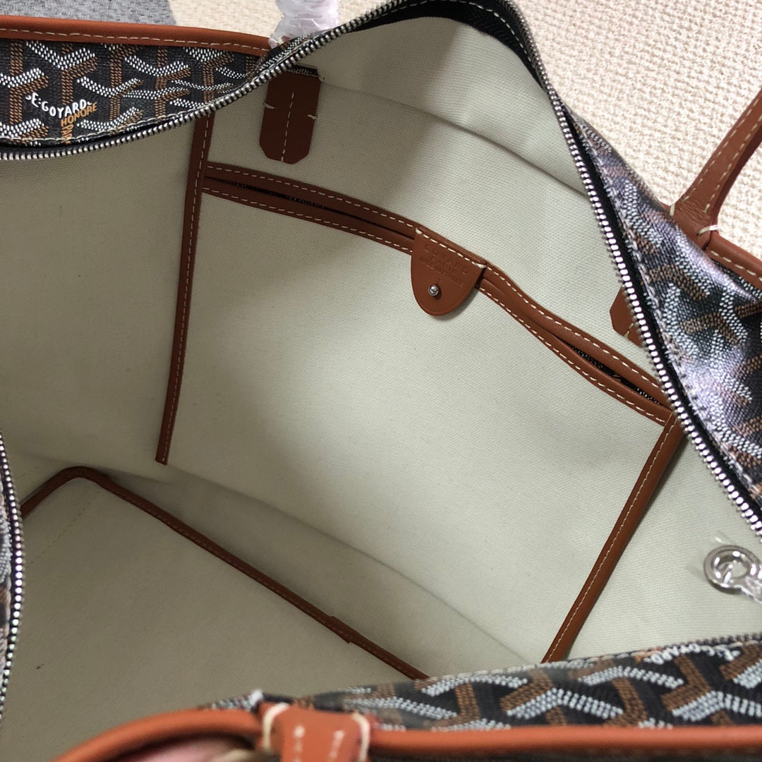 GOYARD ARTOIS PM TOTE BAG BLACK & TAN - Prime Reps