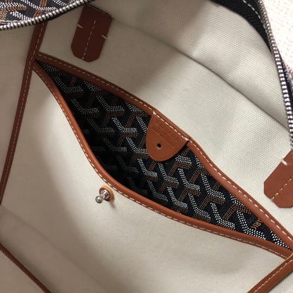 GOYARD ARTOIS PM TOTE BAG BLACK & TAN - Prime Reps