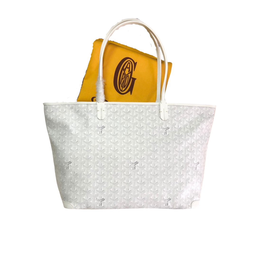 GOYARD ARTOIS PM TOTE BAG WHITE - Prime Reps