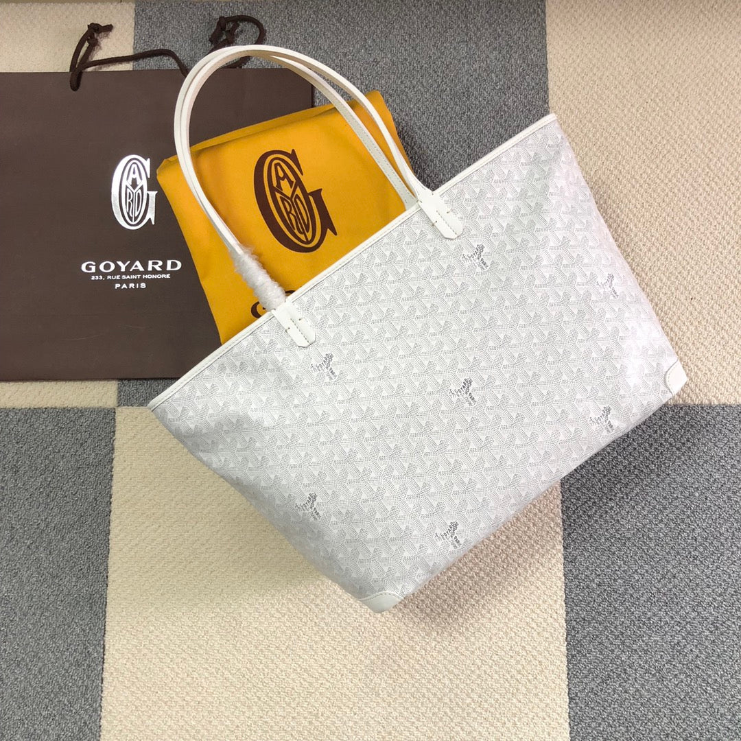 GOYARD ARTOIS PM TOTE BAG WHITE - Prime Reps
