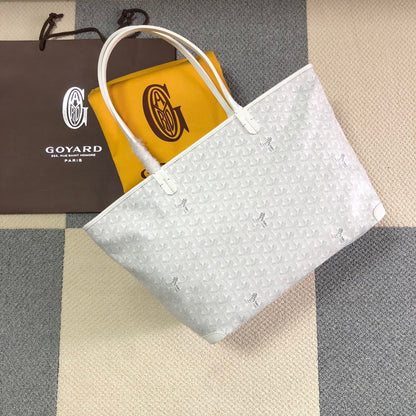 GOYARD ARTOIS PM TOTE BAG WHITE - Prime Reps