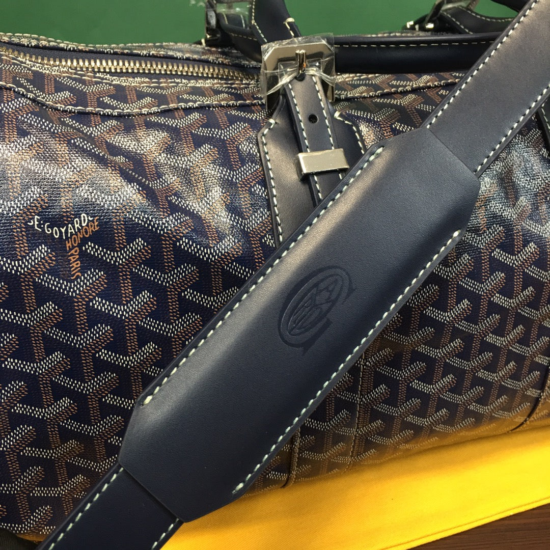 GOYARD BOSTON 50 BAG NAVY - Prime Reps