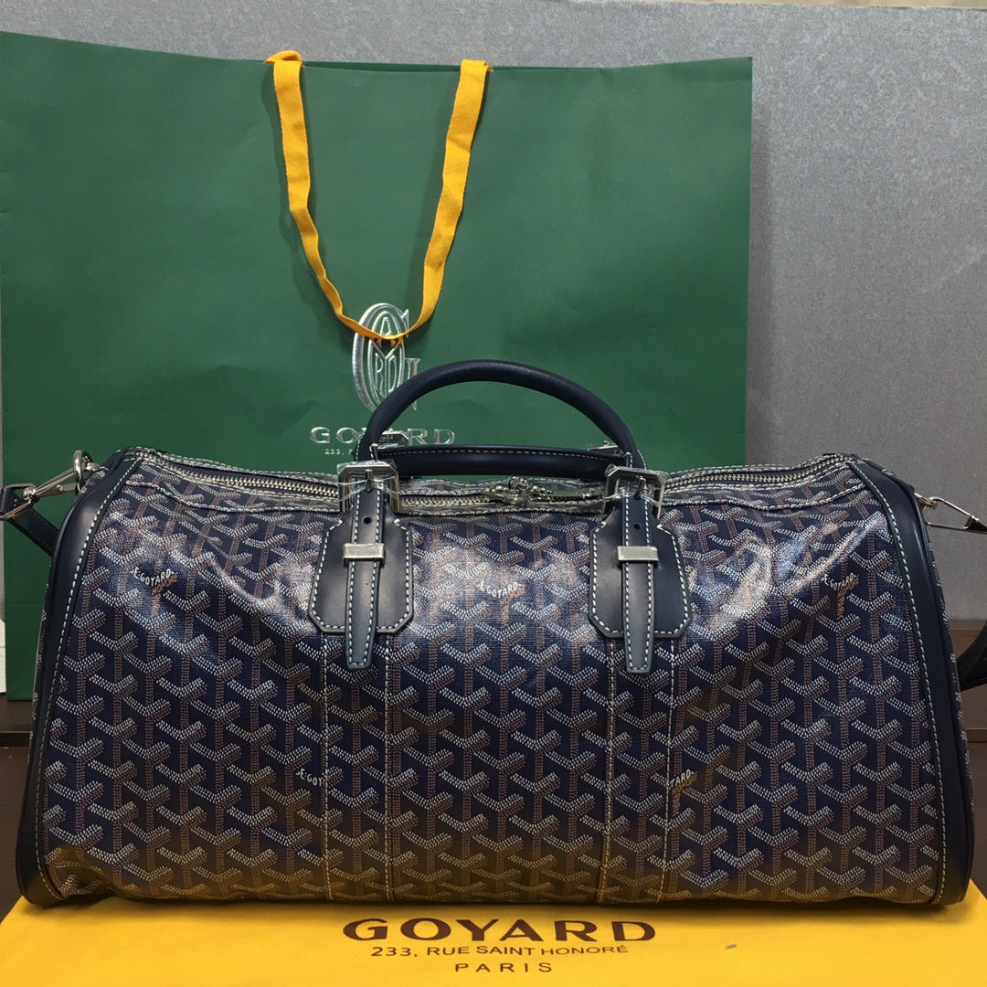 GOYARD BOSTON 50 BAG NAVY - Prime Reps