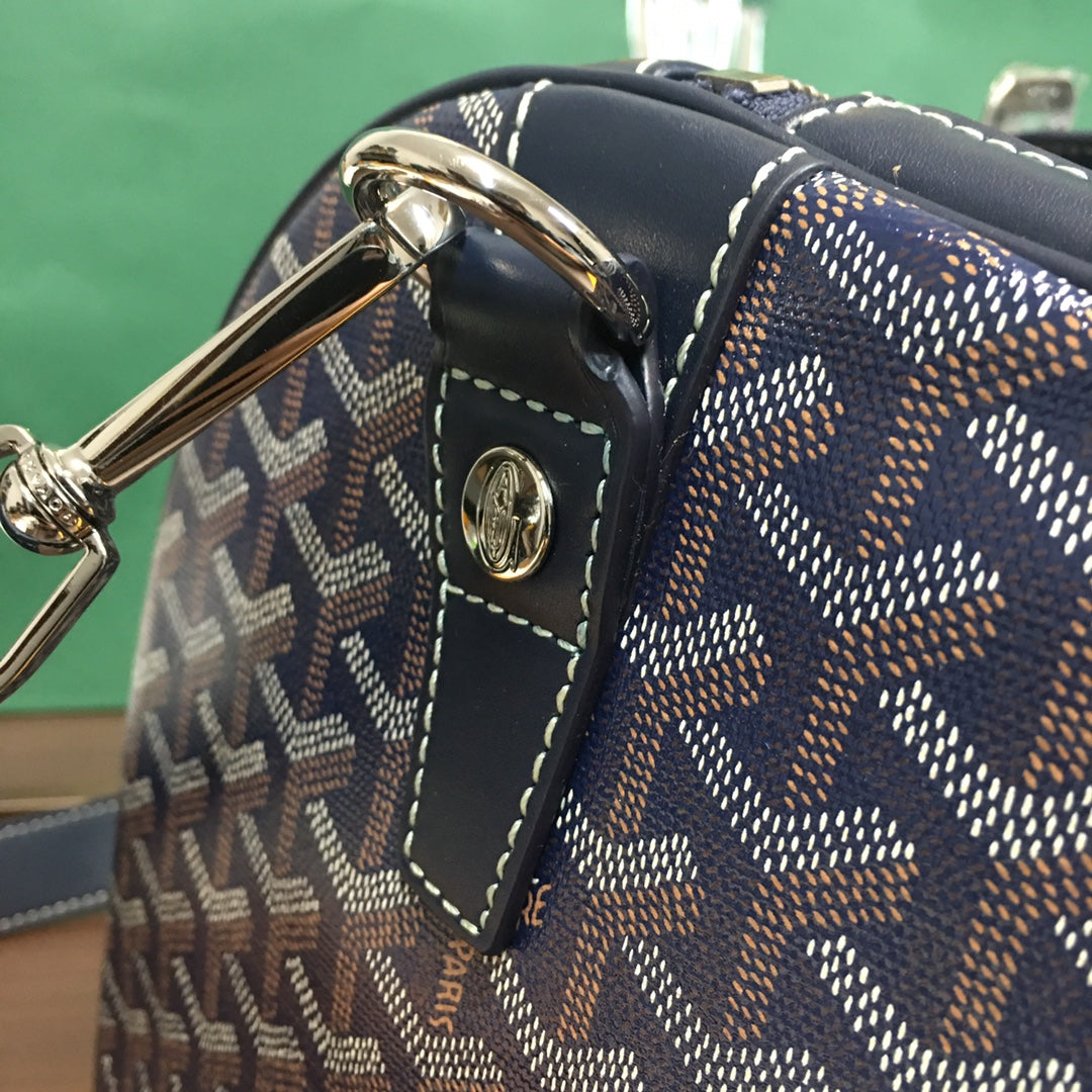 GOYARD BOSTON 50 BAG NAVY - Prime Reps