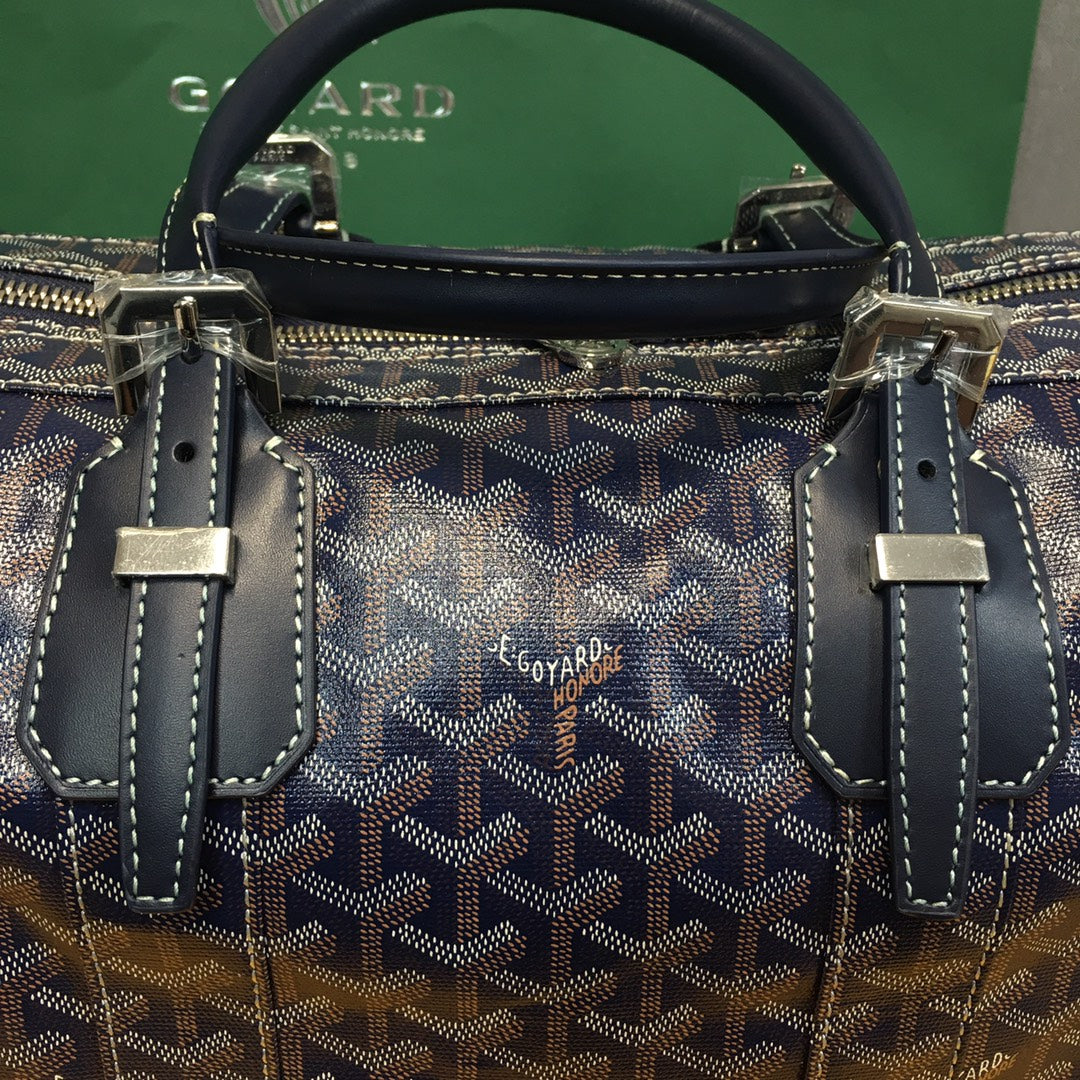 GOYARD BOSTON 50 BAG NAVY - Prime Reps