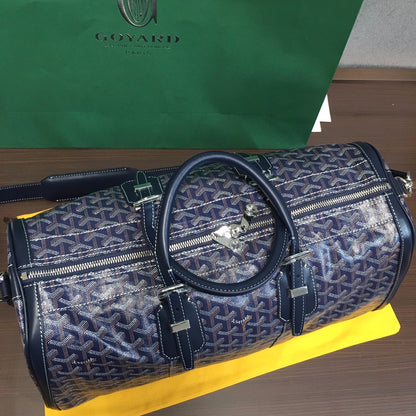 GOYARD BOSTON 50 BAG NAVY - Prime Reps