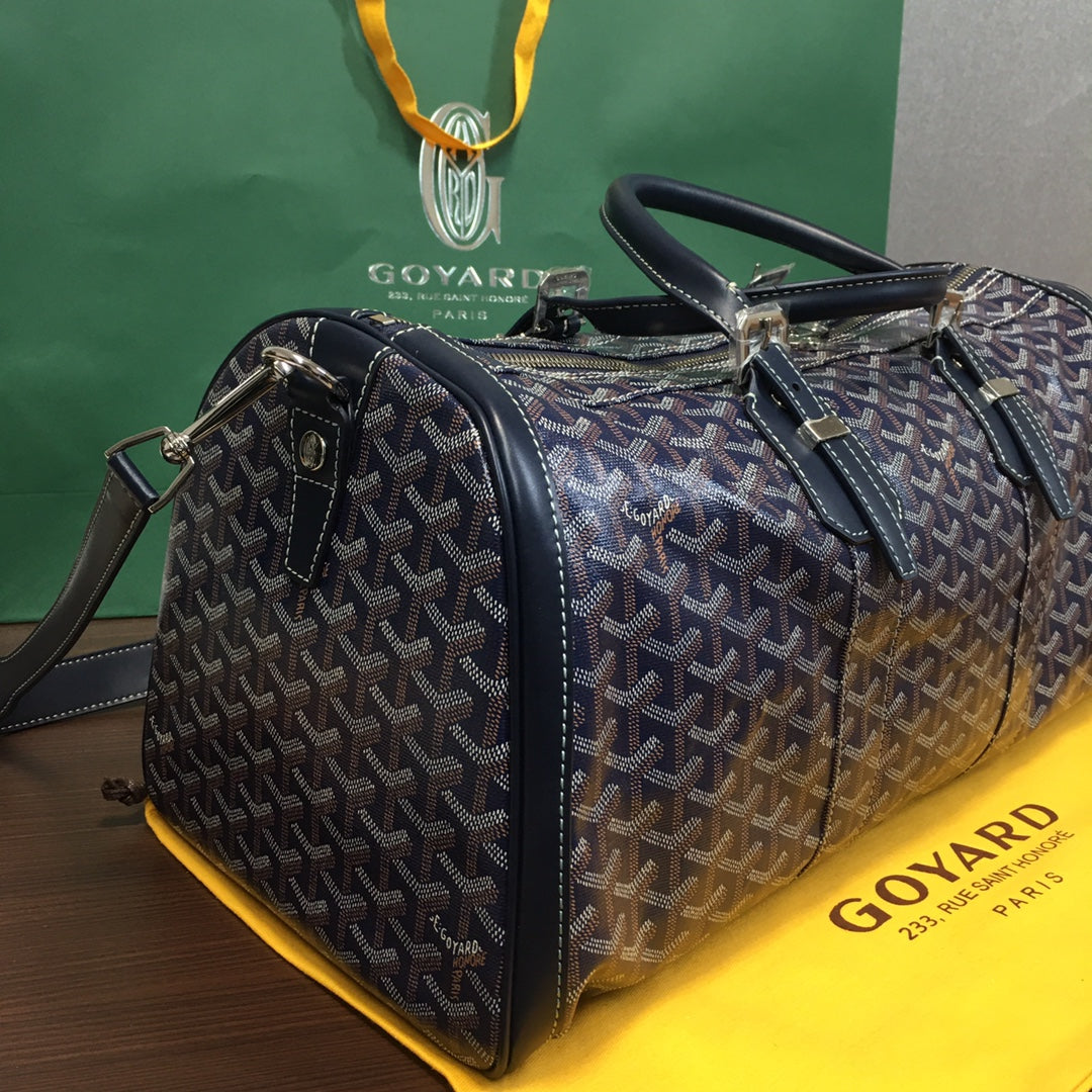 GOYARD BOSTON 50 BAG NAVY - Prime Reps