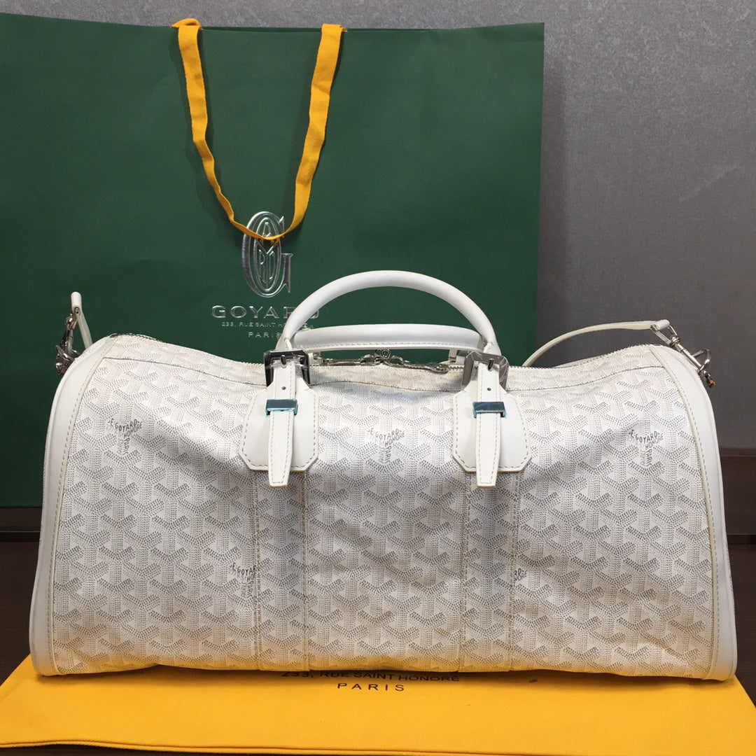 GOYARD BOSTON 50 BAG WHITE - Prime Reps