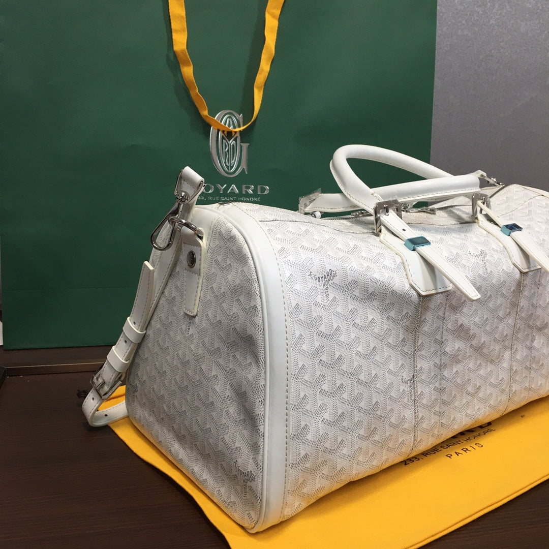 GOYARD BOSTON 50 BAG WHITE - Prime Reps