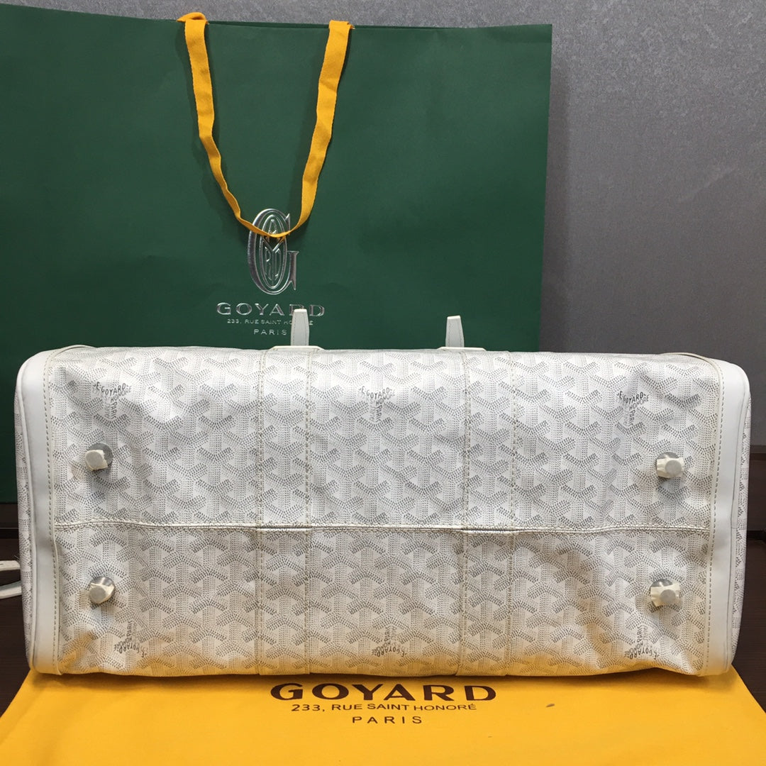GOYARD BOSTON 50 BAG WHITE - Prime Reps