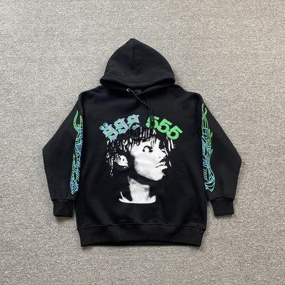 JUICE WRLD x SP5DER HOODIE BLACK - Prime Reps