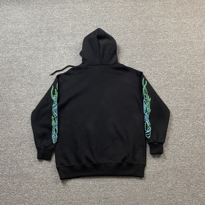 JUICE WRLD x SP5DER HOODIE BLACK - Prime Reps
