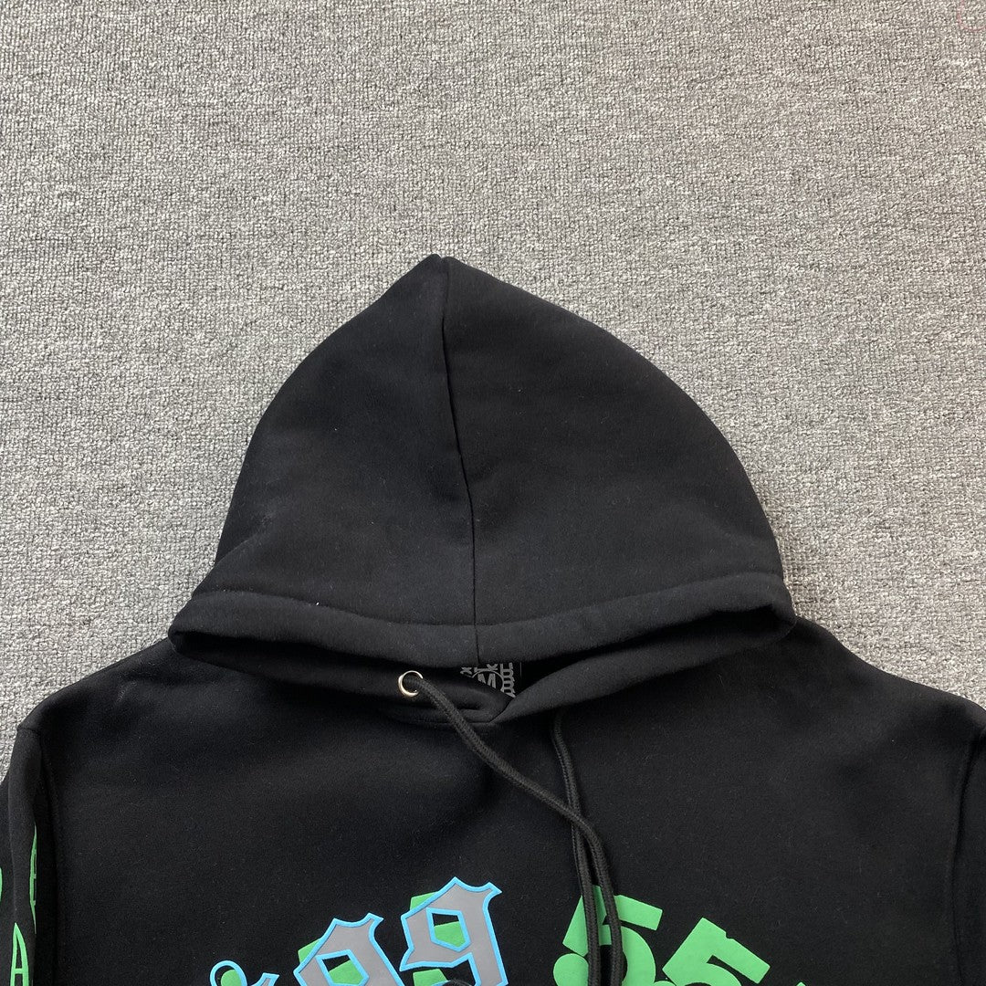 JUICE WRLD x SP5DER HOODIE BLACK - Prime Reps