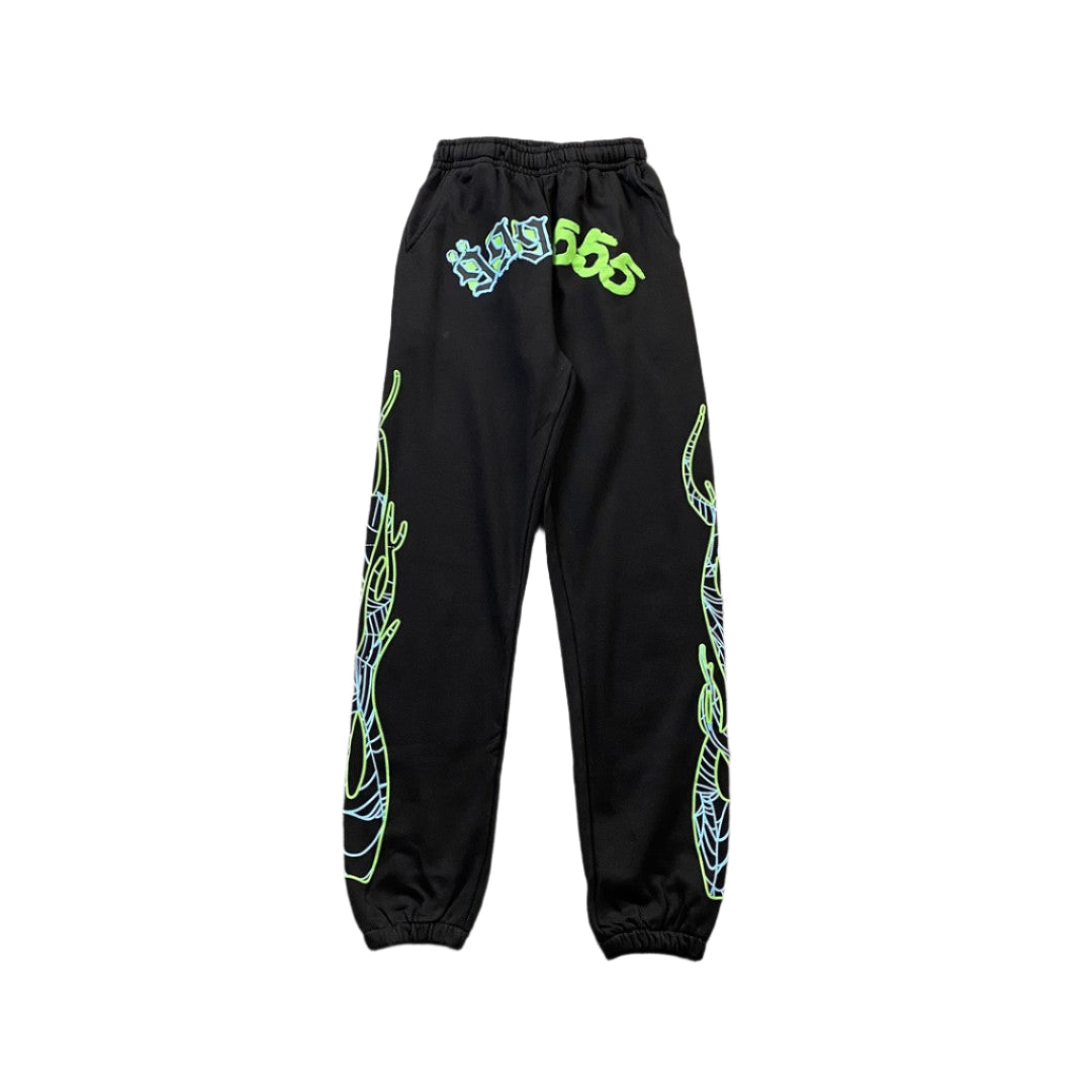 JUICE WRLD x SP5DER SWEATPANTS BLACK - Prime Reps