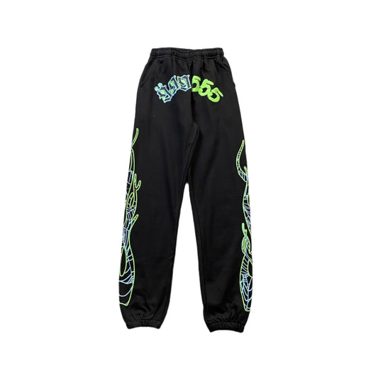 JUICE WRLD x SP5DER SWEATPANTS BLACK - Prime Reps