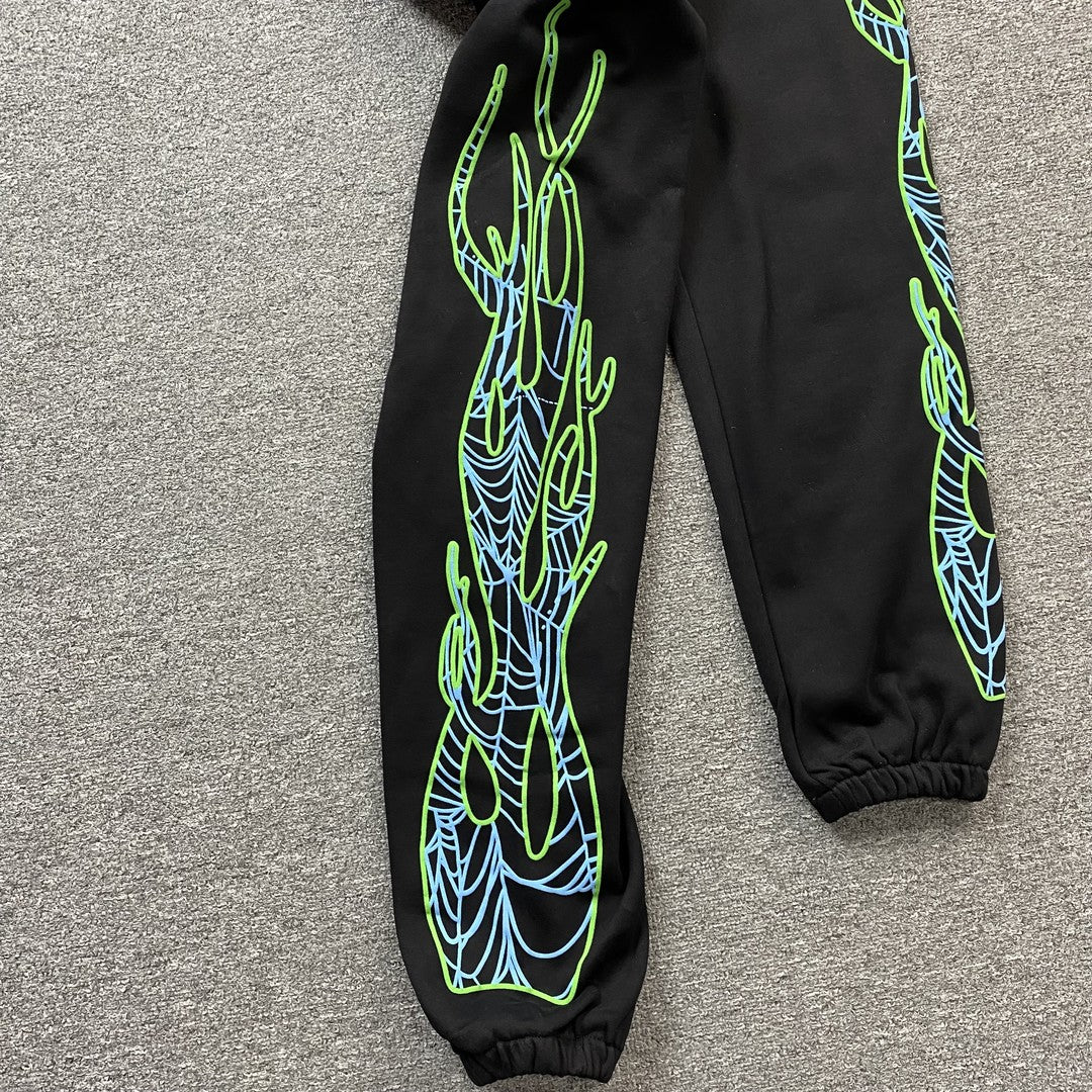 JUICE WRLD x SP5DER SWEATPANTS BLACK - Prime Reps
