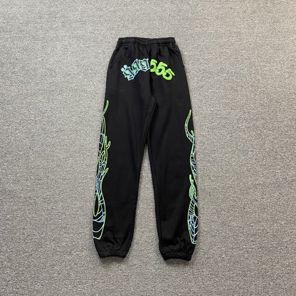 JUICE WRLD x SP5DER SWEATPANTS BLACK - Prime Reps
