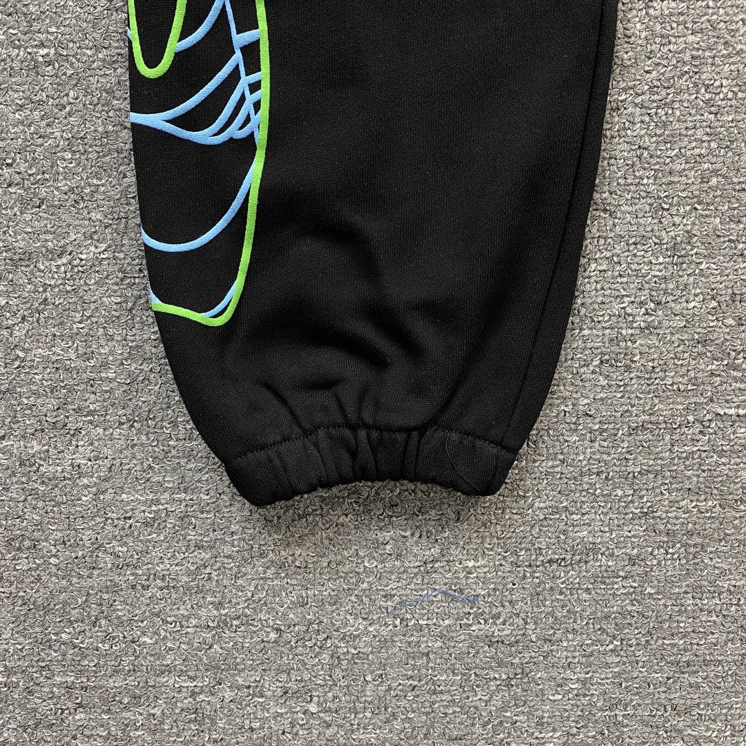 JUICE WRLD x SP5DER SWEATPANTS BLACK - Prime Reps