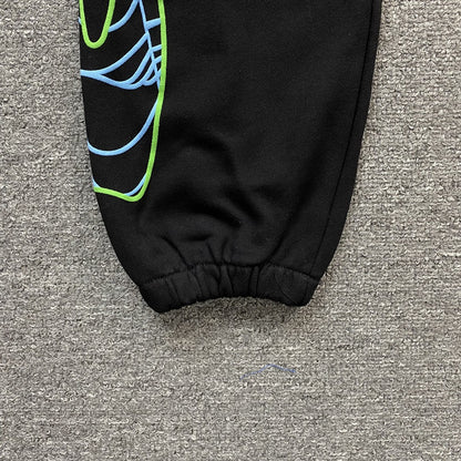 JUICE WRLD x SP5DER SWEATPANTS BLACK - Prime Reps