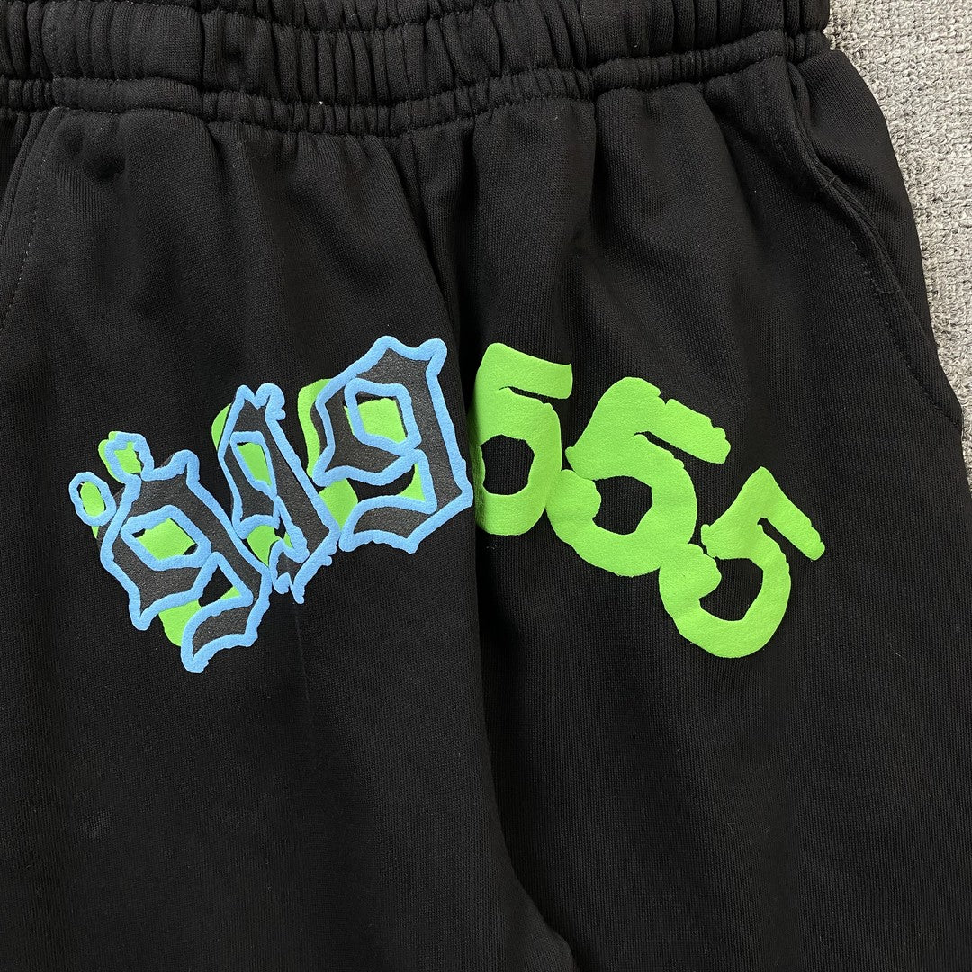 JUICE WRLD x SP5DER SWEATPANTS BLACK - Prime Reps
