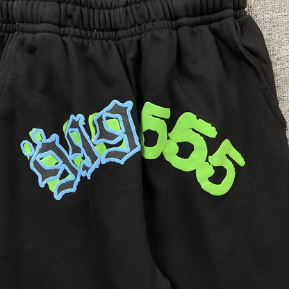 JUICE WRLD x SP5DER SWEATPANTS BLACK - Prime Reps