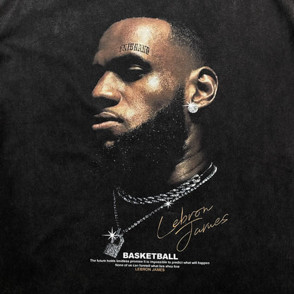 LEBRON JAMES VINTAGE GRAPHIC TEE DARK GREY - Prime Reps