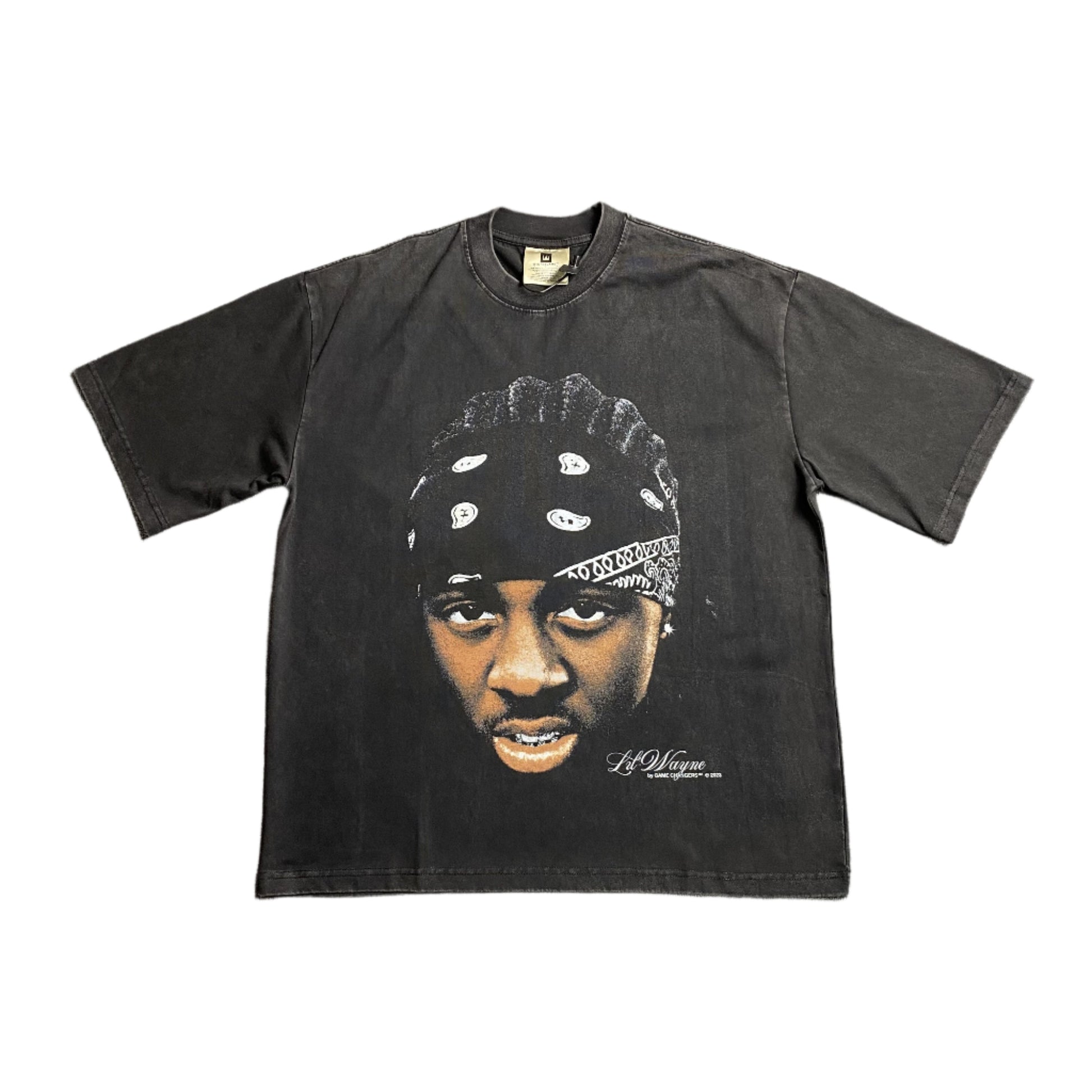 LIL WAYNE VINTAGE GRAPHIC TEE DARK GREY - Prime Reps