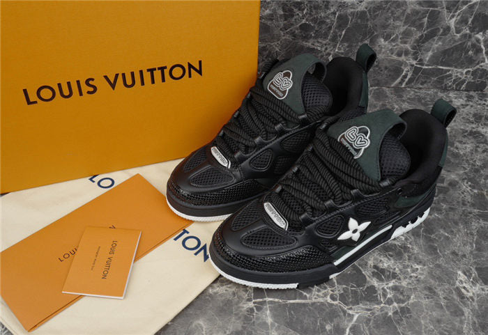 LOUIS VUITTON LV SKATE SNEAKER BLACK WHITE - Prime Reps