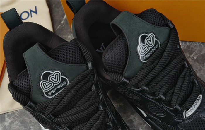 LOUIS VUITTON LV SKATE SNEAKER BLACK WHITE - Prime Reps