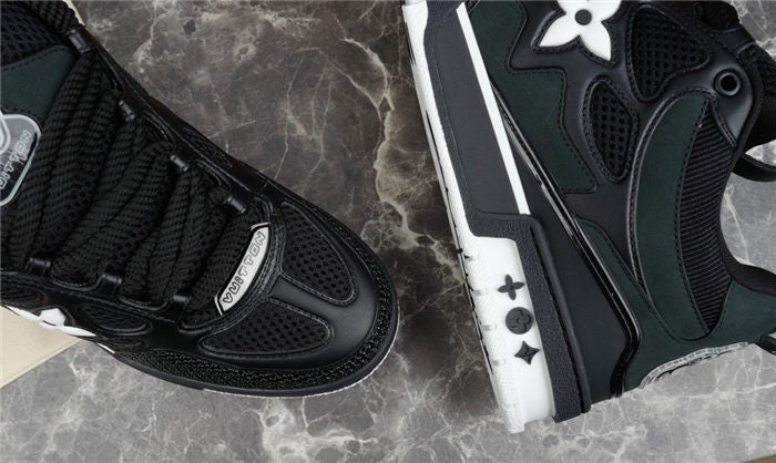LOUIS VUITTON LV SKATE SNEAKER BLACK WHITE - Prime Reps
