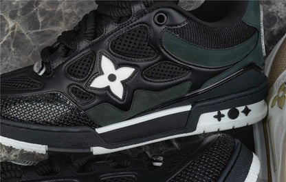 LOUIS VUITTON LV SKATE SNEAKER BLACK WHITE - Prime Reps