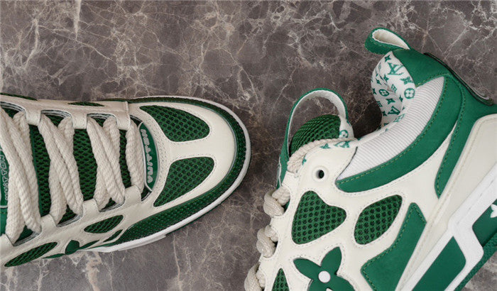 LOUIS VUITTON LV SKATE SNEAKER GREEN WHITE - Prime Reps