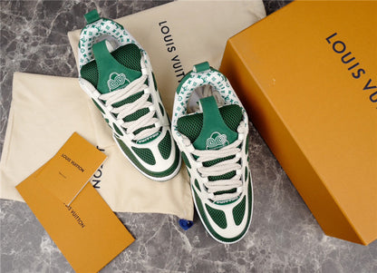 LOUIS VUITTON LV SKATE SNEAKER GREEN WHITE - Prime Reps