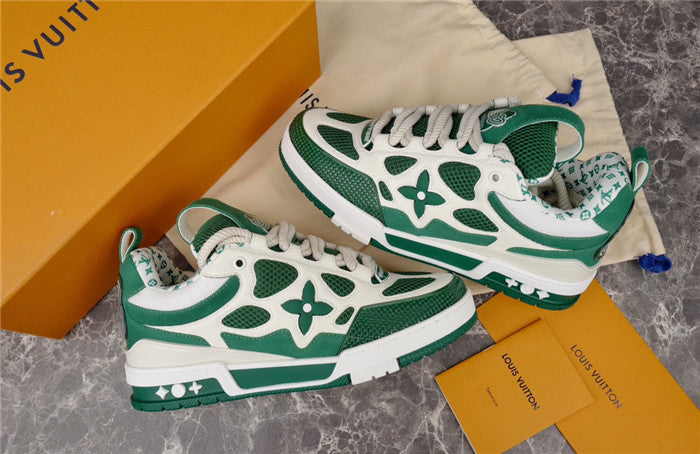 LOUIS VUITTON LV SKATE SNEAKER GREEN WHITE - Prime Reps