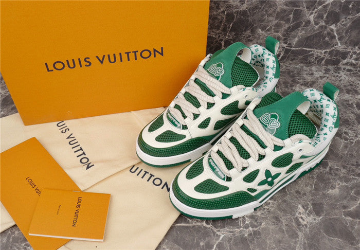 LOUIS VUITTON LV SKATE SNEAKER GREEN WHITE - Prime Reps