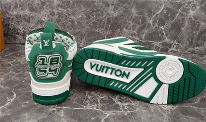 LOUIS VUITTON LV SKATE SNEAKER GREEN WHITE - Prime Reps
