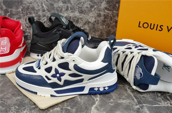 LOUIS VUITTON LV SKATE SNEAKER MARINE WHITE - Prime Reps