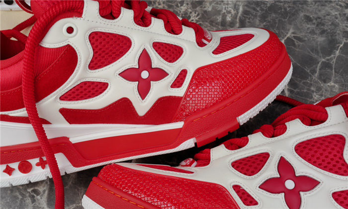 LOUIS VUITTON LV SKATE SNEAKER RED WHITE - Prime Reps