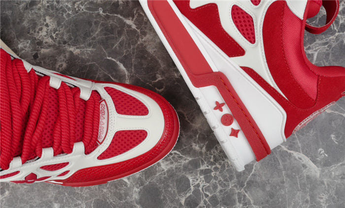 LOUIS VUITTON LV SKATE SNEAKER RED WHITE - Prime Reps